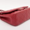 Chanel Big Matelasse Lambskin Double flap Double chain bag Red Silver Metal fittings 174291114