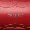 Chanel Big Matelasse Lambskin Double flap Double chain bag Red Silver Metal fittings 174291117