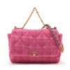 Chanel CHANEL 19 Tweed 2way handbag Chain shoulder Pink Gold