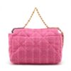 Chanel CHANEL 19 Tweed 2way handbag Chain shoulder Pink Gold Metal fittings 290468222