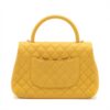 Chanel Coco Handle Caviarskin 2way shoulder bag Matelasse Yellow Gold Metal fittings 257101732