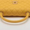 Chanel Coco Handle Caviarskin 2way shoulder bag Matelasse Yellow Gold Metal fittings 257101735
