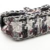 Chanel Mini Matelasse Tweed Single flap single chain bag Black × White Silver Metal fittings 284826674
