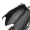 Chanel Mini Matelasse Tweed Single flap single chain bag Black × White Silver Metal fittings 284826675