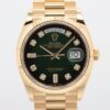 Rolex Day Date 128238A X13X4866 YG AT green ombré dial