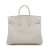 Hermes Birkin 25 Swift mushroom Silver Metal fittings B 20232