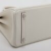 Hermes Birkin 25 Swift mushroom Silver Metal fittings B 20234