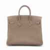 Hermes Birkin 25 Togo Etoupe Silver Metal fittings B 20232