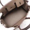 Hermes Birkin 25 Veau Epsom Étoupe x Grippard x Ébène Silver Metal fittings B 20236