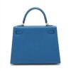 Hermes Kelly 25 Veau Epsom Blue royale Gold Metal fittings U 20222