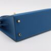 Hermes Kelly 25 Veau Epsom Blue royale Gold Metal fittings U 20224