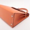 Hermes Kelly 28 Veau Epsom Orange Silver Metal fittings □P20123