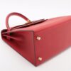 Hermes Kelly 28 Veau Epsom Rouge casaque Gold Metal fittings T20154