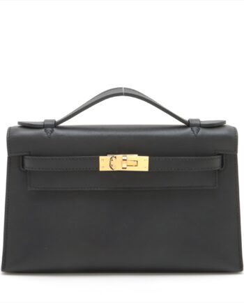 Hermes Pochette Kelly Swift Black 2022