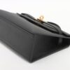Hermes Pochette Kelly Swift Black Gold Metal fittings U 20223