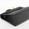 Hermes Pochette Kelly Swift Black Gold Metal fittings U 20224