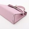 Hermes mini kelly 2 20 Veau Epsom Mauve sylvestre Silver Metal fittings U 20223