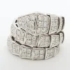 Serpenti ring double spiral Viper diamonds