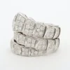 Serpenti ring double spiral Viper diamonds