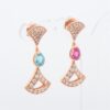 Bvlgari Diva Dream diamond Colored stone Piercing jewelry 750(PG) 7.1g2