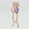 Bvlgari Festa Amethyst rose quartz Piercing jewelry 750(PG) 22.8g Diamond curette cake diamond1