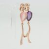 Bvlgari Festa Amethyst rose quartz Piercing jewelry 750(PG) 22.8g Diamond curette cake diamond2