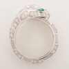 Bvlgari Serpenti diamond Sapphire rings 750(WG) 6.9g 51 Stone Scraped Emerald 3553394