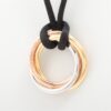 Cartier Trinity diamond Code Necklace 750(YG×PG×WG) 12.7g total2