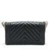 Chanel BOY CHANEL 25 Caviarskin Chain shoulder bag A67086 Black Silver Metal fittings 293432442