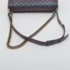 Chanel BOY CHANEL 28 Large Leather Chain shoulder bag Purple rainbow hardware 21893993 A921935