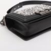 Chanel Boy Chanel 20 small Lambskin Chain shoulder bag Black Silver Metal fittings 19345903 A670854