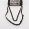 Chanel Boy Chanel 20 small Lambskin Chain shoulder bag Black Silver Metal fittings 19345903 A670855