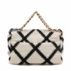 Chanel CHANEL 19 Leather Chain shoulder bag AS1160 black x beige Gold Metal fittings 307606902