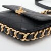 Chanel Matelasse Leather Chain shoulder bag Black Gold Metal fittings XJ3KPG693