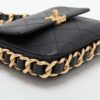 Chanel Matelasse Leather Chain shoulder bag Black Gold Metal fittings XJ3KPG694