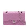 Chanel Matelasse25 Lambskin Double flap Double chain bag A01112 Purple Silver Metal fittings 148740181