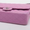 Chanel Matelasse25 Lambskin Double flap Double chain bag A01112 Purple Silver Metal fittings 148740183