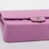 Chanel Matelasse25 Lambskin Double flap Double chain bag A01112 Purple Silver Metal fittings 148740184