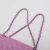 Chanel Matelasse25 Lambskin Double flap Double chain bag A01112 Purple Silver Metal fittings 148740185
