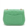 Chanel Minimatrasse 17 Lambskin Single flap single chain bag Green Gold Metal fittings 31129435 A352002