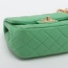 Chanel Minimatrasse 17 Lambskin Single flap single chain bag Green Gold Metal fittings 31129435 A352004