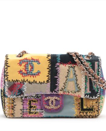 Chanel Patchwork shoulder bag Canvas & leather