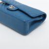 Chanel V Stitch Lambskin Double flap Double chain bag Blue Gold Metal fittings 2716445603