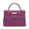 Hermes Double Lava Veau Swift Anemone Silver Metal fittings Y 20201