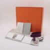 Hermes Double Lava Veau Swift Anemone Silver Metal fittings Y 20207