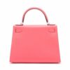 Hermes Kelly 28 Veau Epsom Rouge pivoine Silver Metal fittings A20172