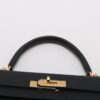 Hermes Kelly 32 Togo Black Gold Metal fittings B 20236