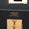 Hermes Kelly 32 Togo Black Gold Metal fittings B 20238