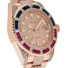 GMT-Master II 126755SARU Rolex Sapphire Diamond Pave
