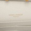 Saint Laurent Monogram Leather Chain wallet White 3778287